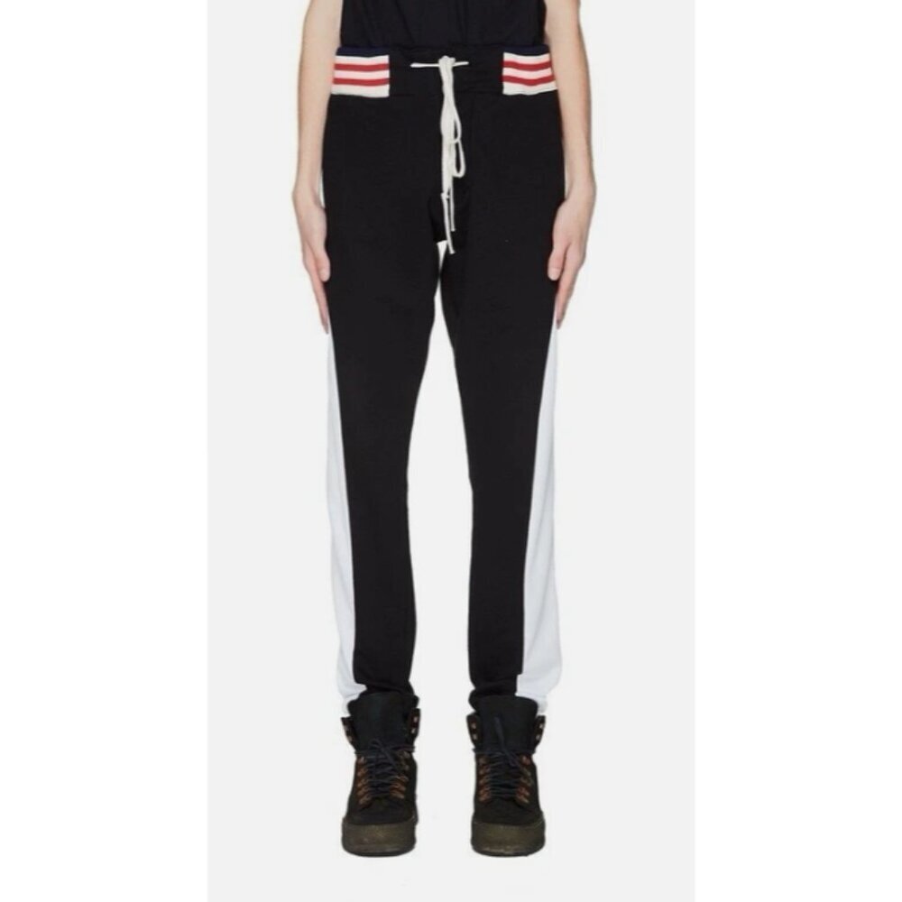 Greg Lauren Black Borg Lounge Pant Mens 2 Track French Terry